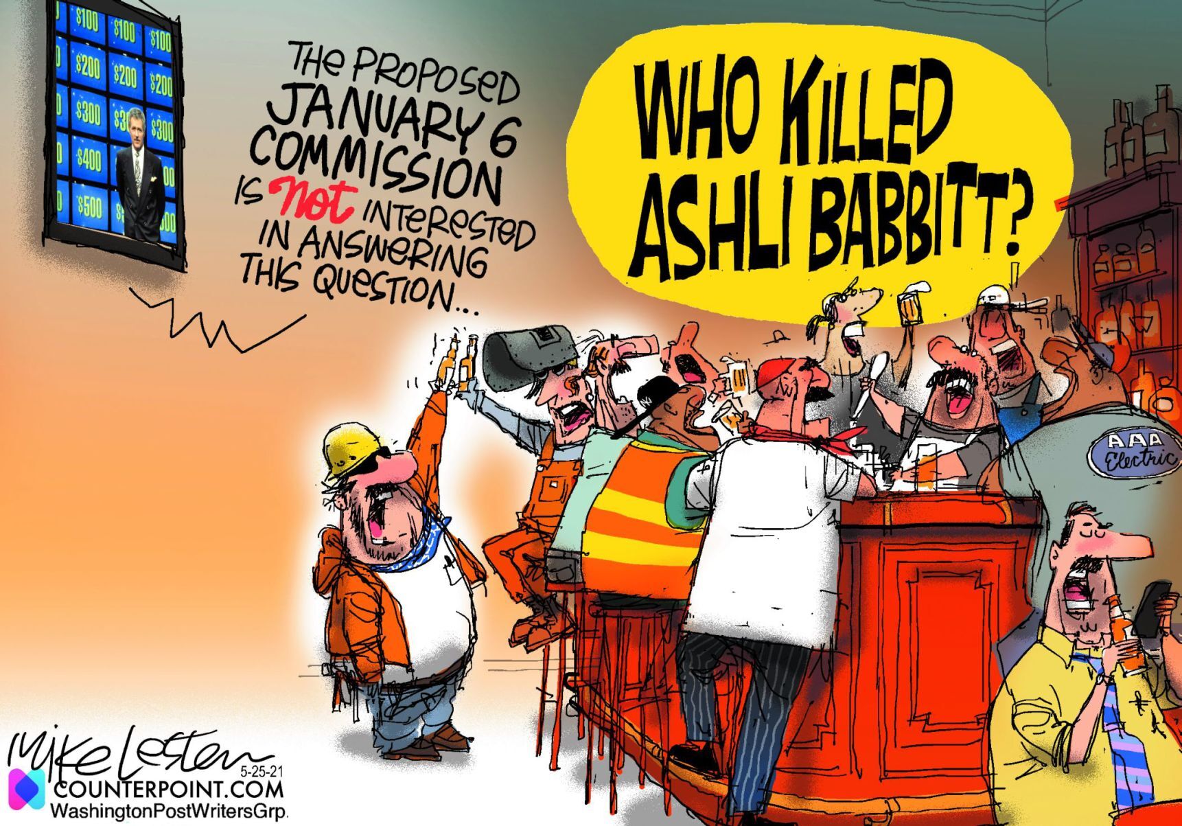 Mike Lester cartoon